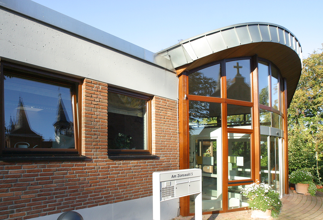 Haus der Stille - Eingang